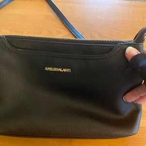 Leather cross body purse
